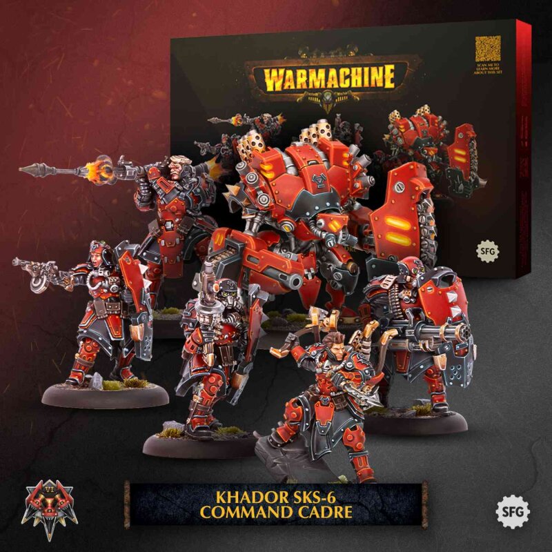 Warmachine: Khador SKS-6 Command Cadre (HIPS)