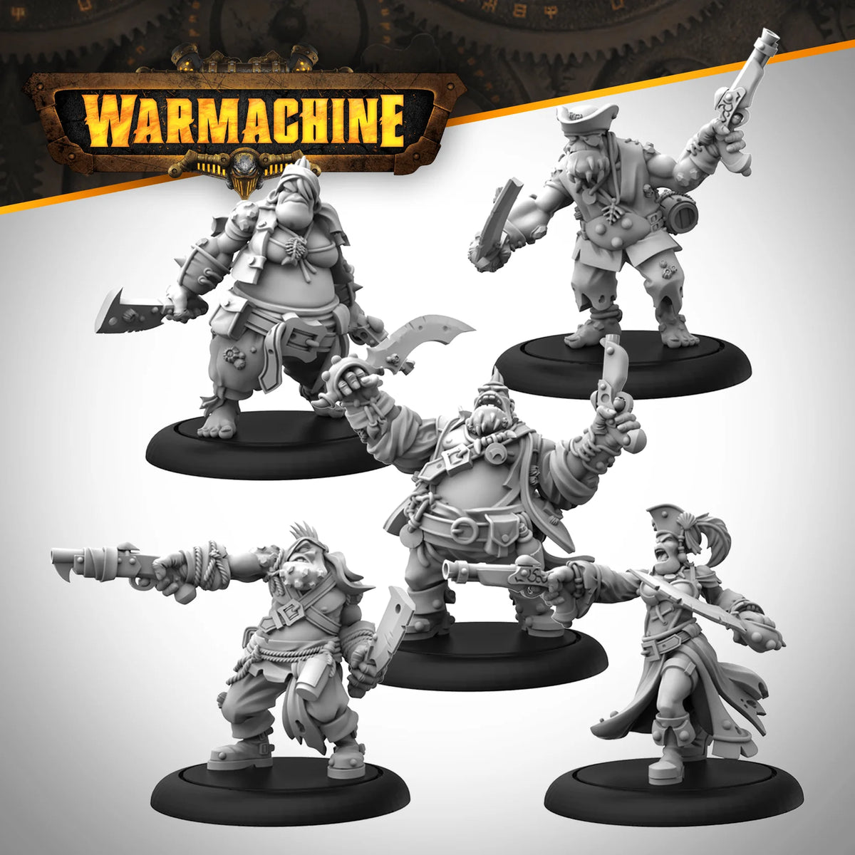 Warmachine: Marauder Crew A – Brineblood Marauders Miniaturen
