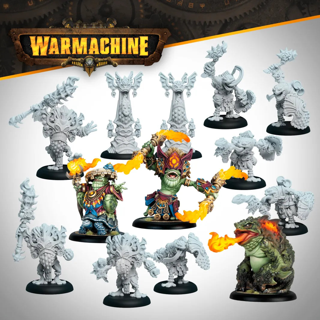 Warmachine: SK Fire Tongue Warriors Command Cadre
