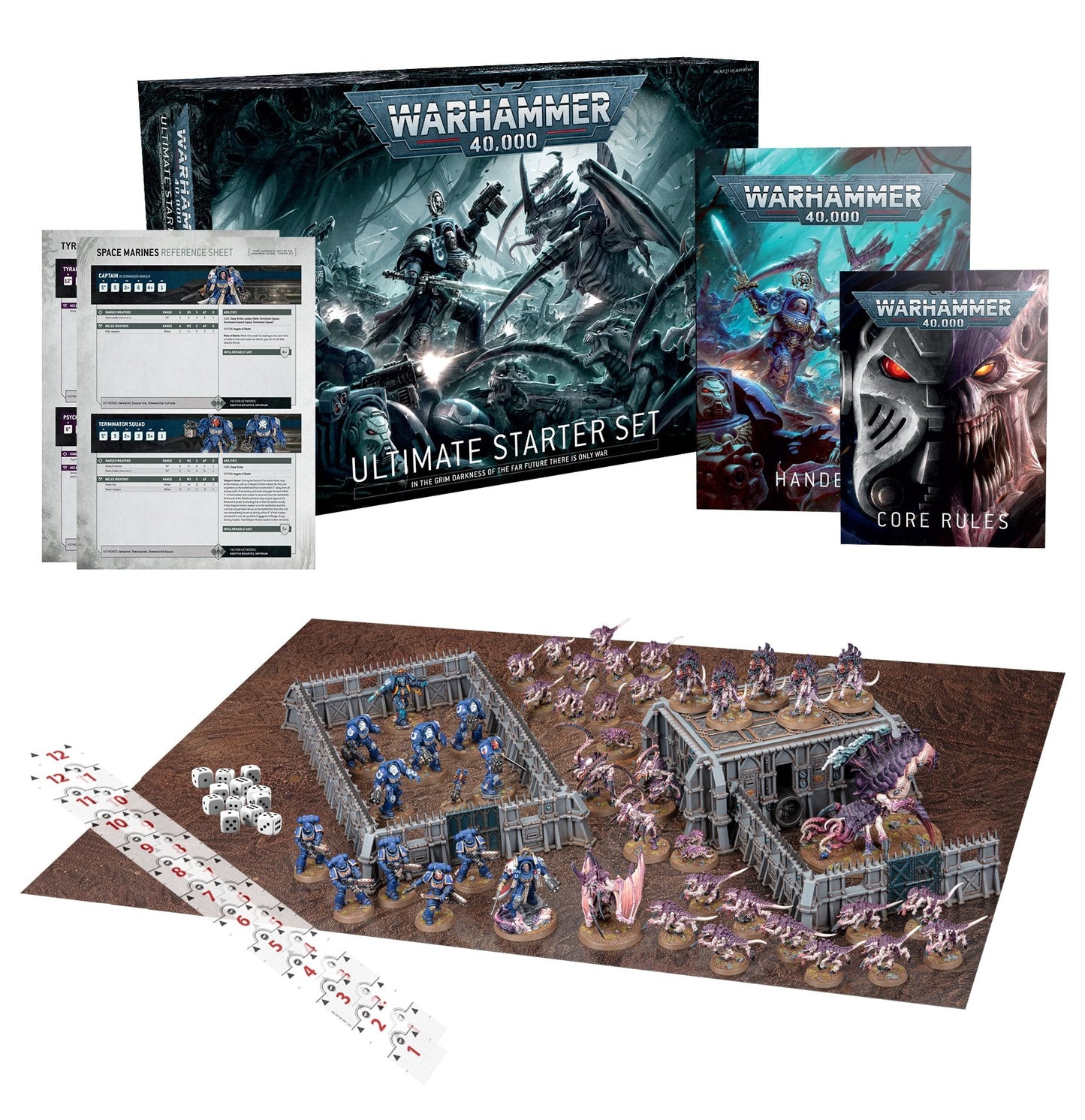 Warhammer 40000 Kampfpatrouille Box für Tyraniden und Space Marines Englisch
