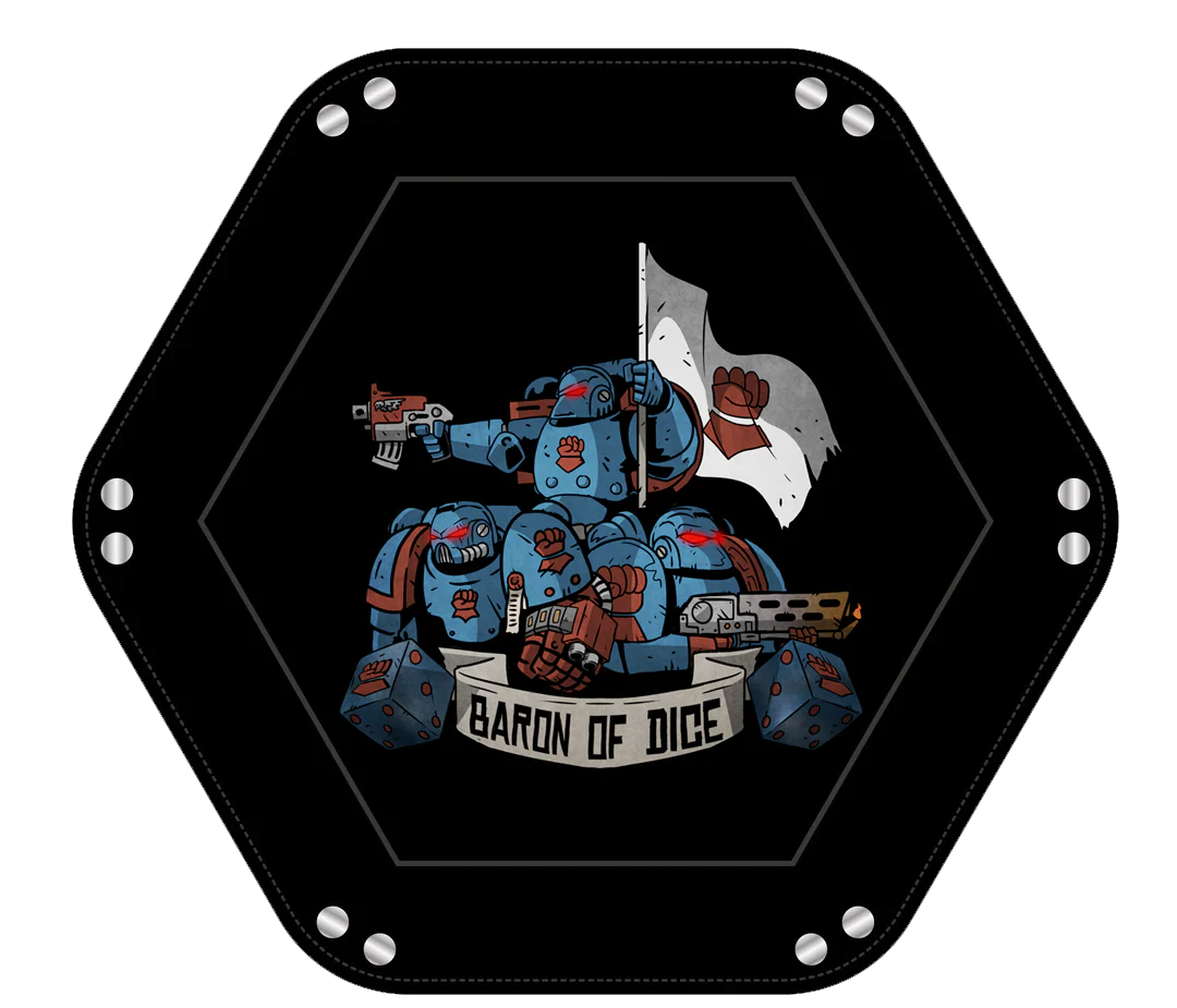 Baron of Dice Righteous Hands – Würfeltablett für Sci-Fi Wargaming