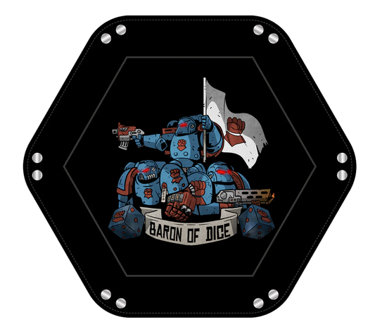Baron of Dice Righteous Hands – Würfeltablett für Sci-Fi Wargaming