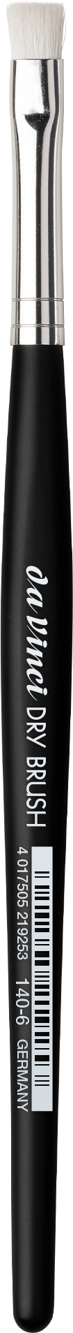 da Vinci Dry Brush Pinsel flach weiße Synthetik Größe 8 Serie 140