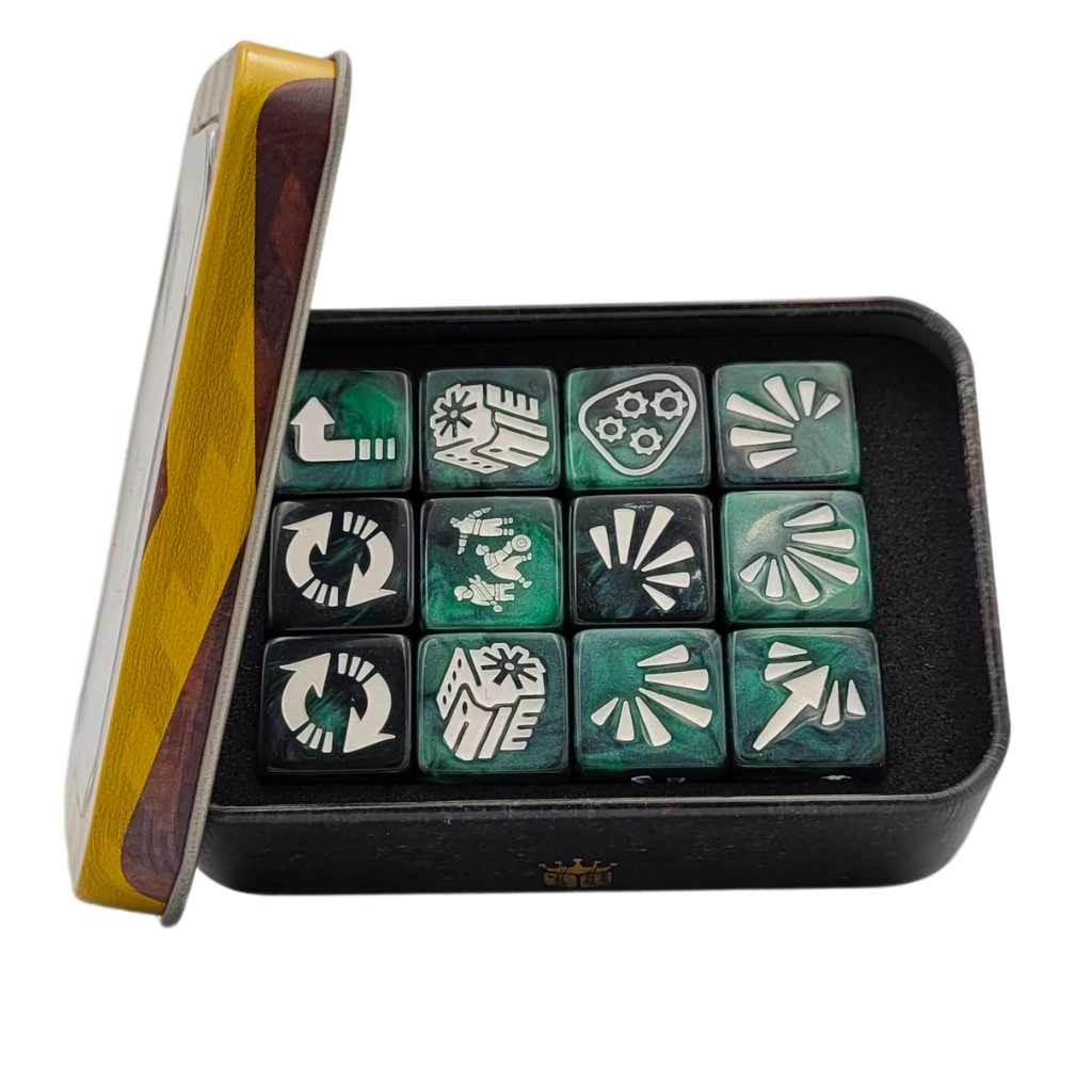 Baron of Dice Vehicle Damage Dice Set – Green – Würfel D6 für Under Hive
