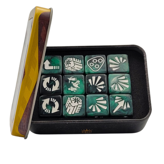 Baron of Dice Vehicle Damage Dice Set – Green – Würfel D6 für Under Hive