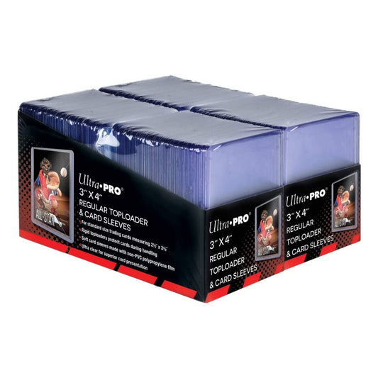 Ultra Pro - 3"x4" Regular Toploader + Soft Sleeves (200ct)