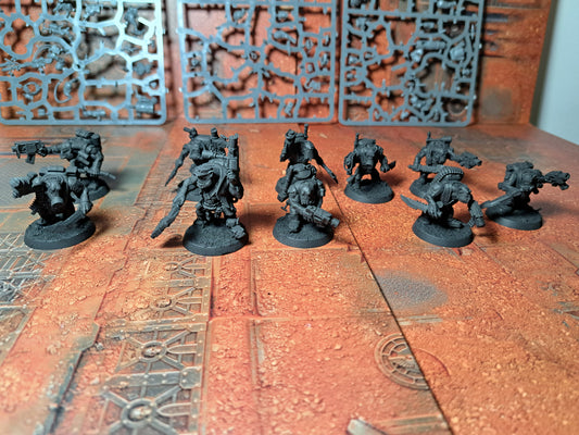 Ork Kommandos Warhammer 40k Kill Team Orks gebaut geprimed + Bitz