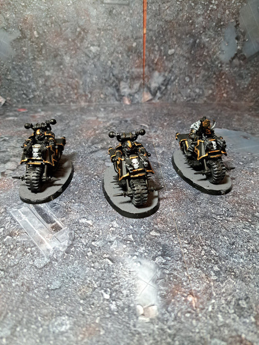 Chaos Biker Chaos Space Marines Warhammer 40k Gebaut Teilweise Bemalt