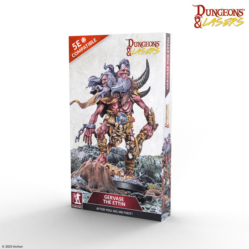 D&L Gervase the Ettin Riesen Miniatur 5e Archon Studio