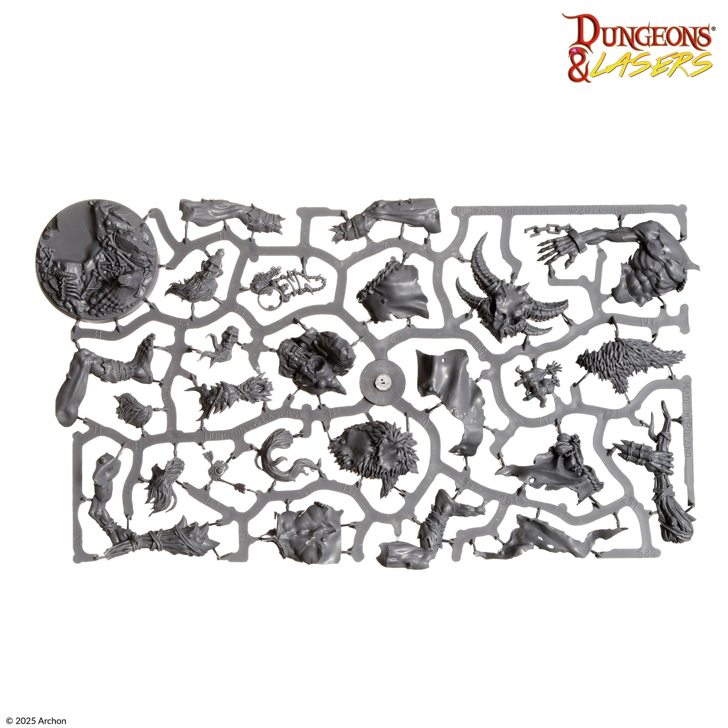D&L Gervase the Ettin Riesen Miniatur 5e Archon Studio