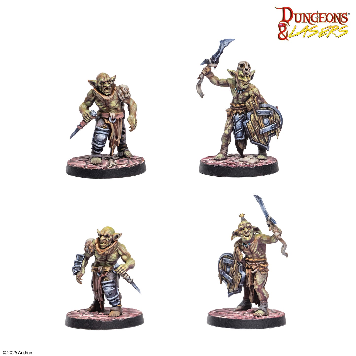 D&L Goblin Warband Kriegertrupp Miniaturen 5e Archon Studio