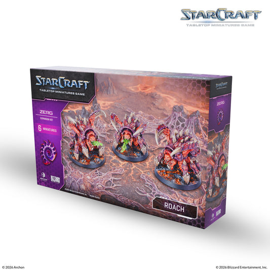 StarCraft® Roach – Zerg Erweiterung | 6x Miniaturen | TMG Brettspiel