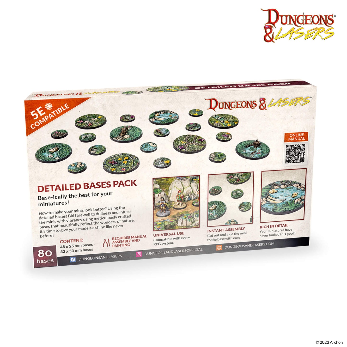 D&L Detailed Bases Pack Base Set Archon Studio Neu
