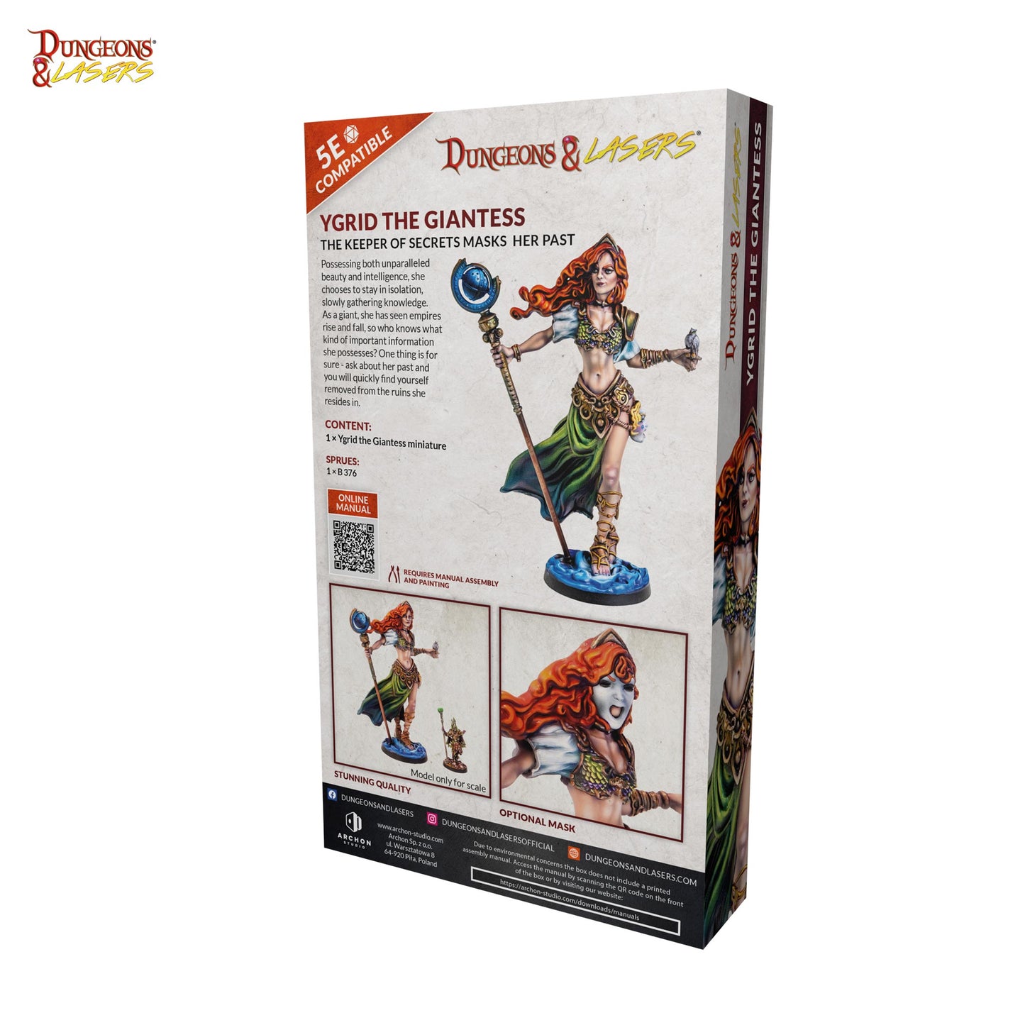 D&L Ygrid the Giantess Riesin Miniatur 5e Archon Studio