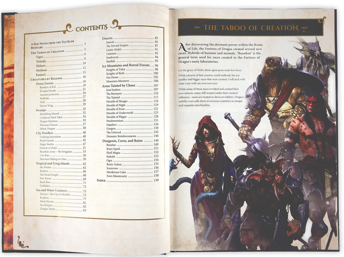 D&L World of Deuslair Bestiary Book Hardcover (Engl.)