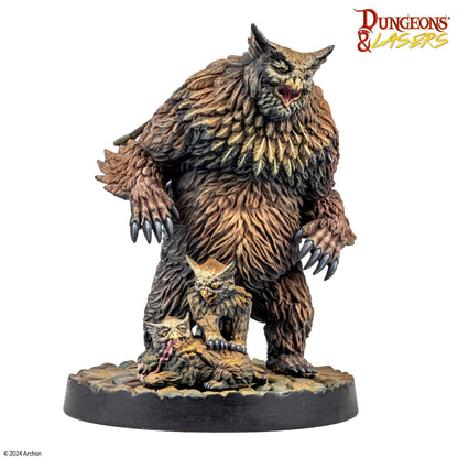 D&L Owlbear Family Eulenbären Miniaturen 5e Archon Studio