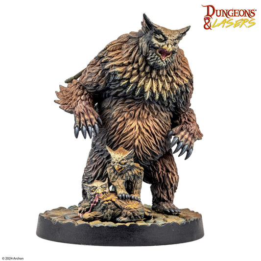 D&L Owlbear Family Eulenbären Miniaturen 5e Archon Studio