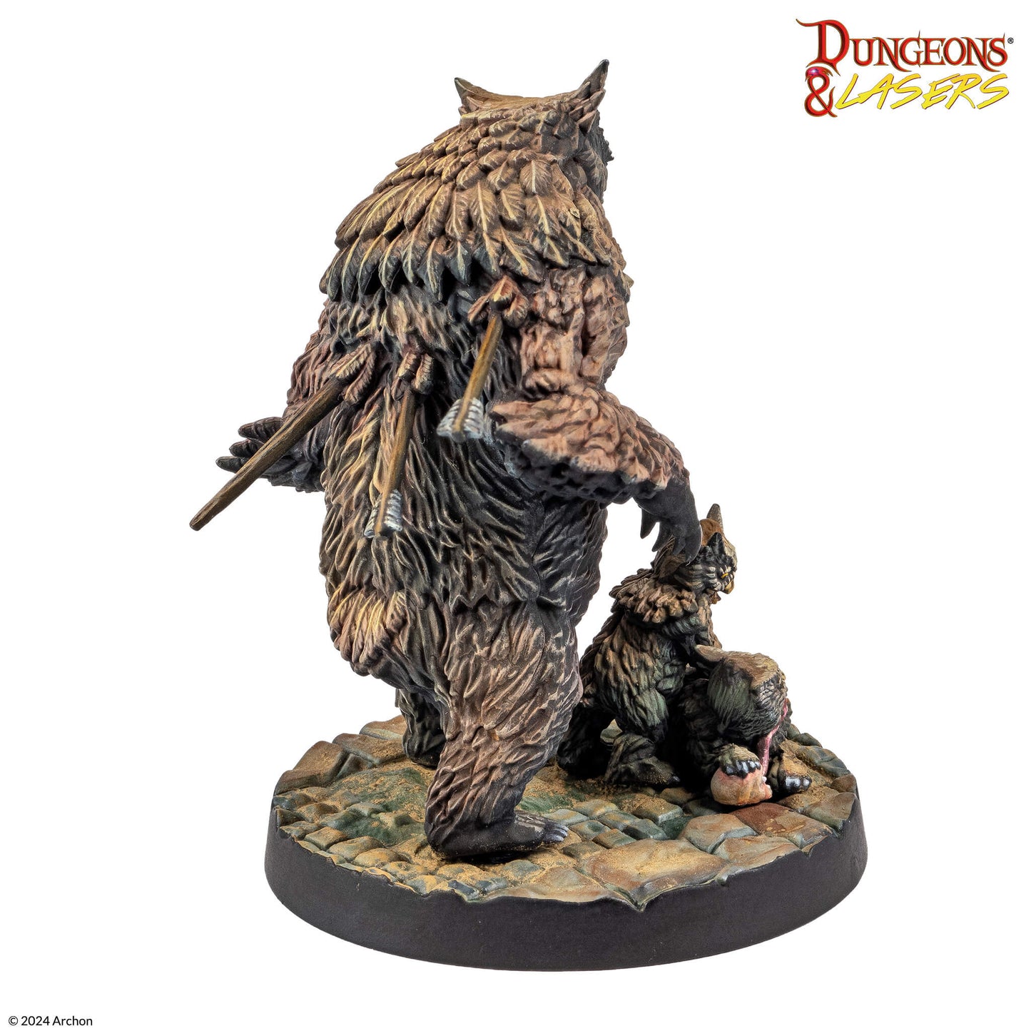 D&L Owlbear Family Eulenbären Miniaturen 5e Archon Studio