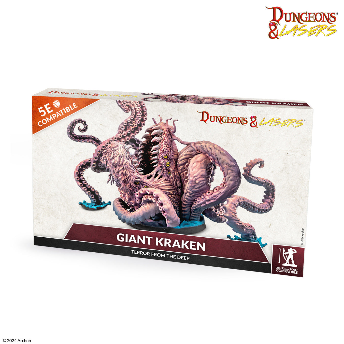 D&L Giant Kraken Seeungeheuer Miniatur 5e Archon Studio