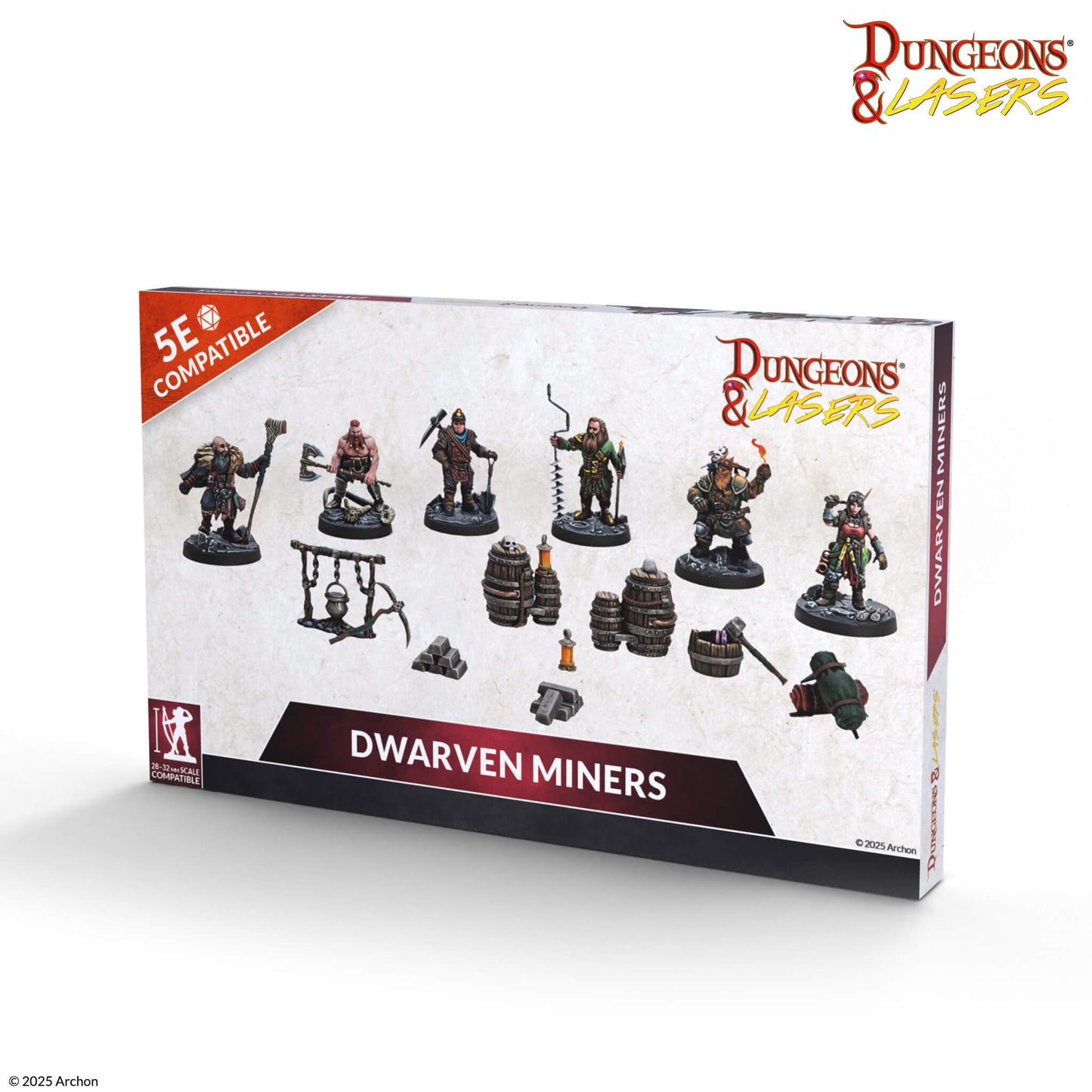 D&L Dwarven Miners Zwergen Bergleute 5e Archon Studio