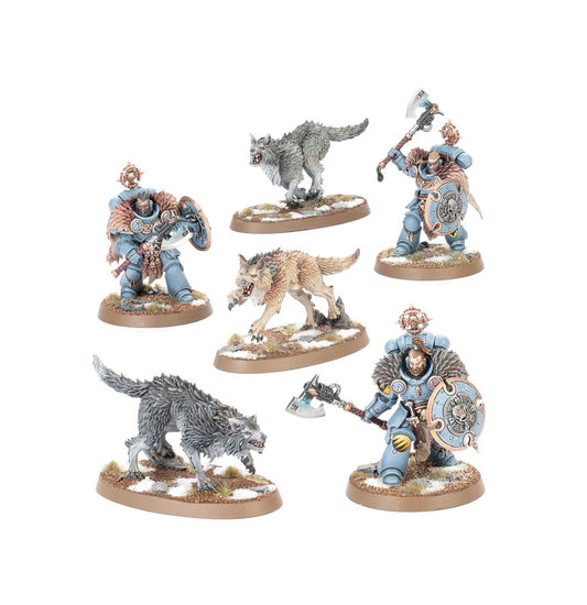 Wolf Guard Headtakers with Hunting Wolves Space Wolves Space Marines Warhammer 40k