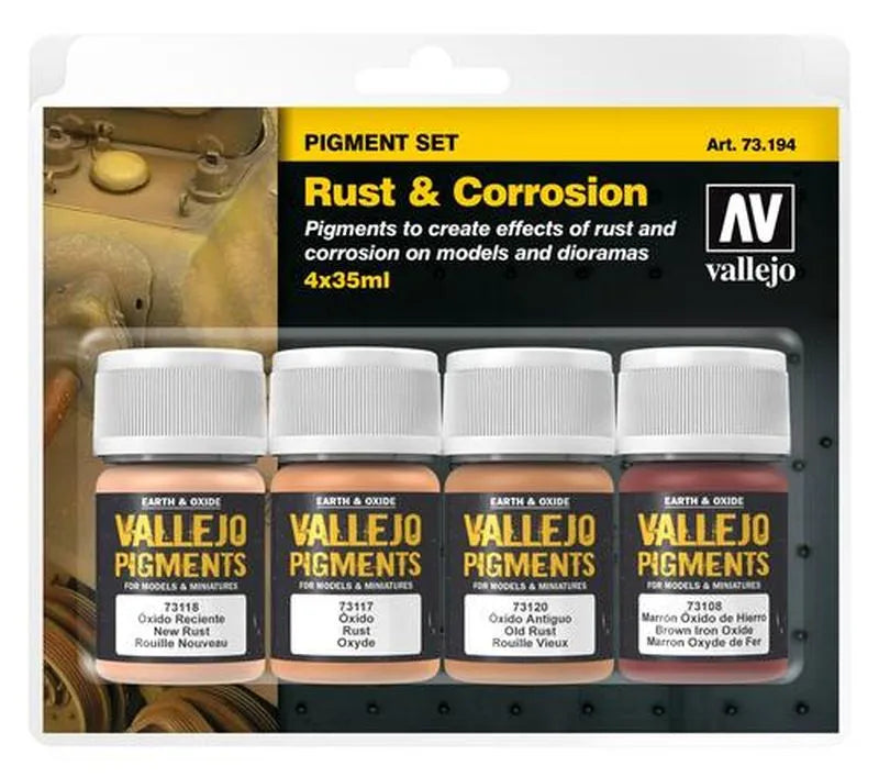 Vallejo Rust & Corrosion Pigment FX Set 73.194 (4x35ml)