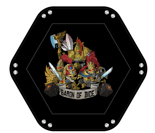 Baron of Dice Golden Warriors – Würfeltablett für Sci-Fi Wargaming