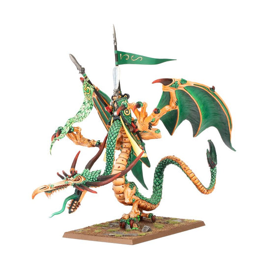 Warhammer The Old World Wood Elf Realms: Noble on Forest Dragon