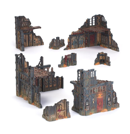 Warhammer 40.000 Battlefield Armageddon Manufactorum Ruins Geländeset