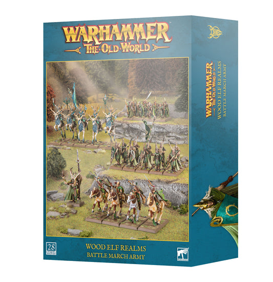 Warhammer Old World Wood Elf Realms Battle March Army Miniaturen