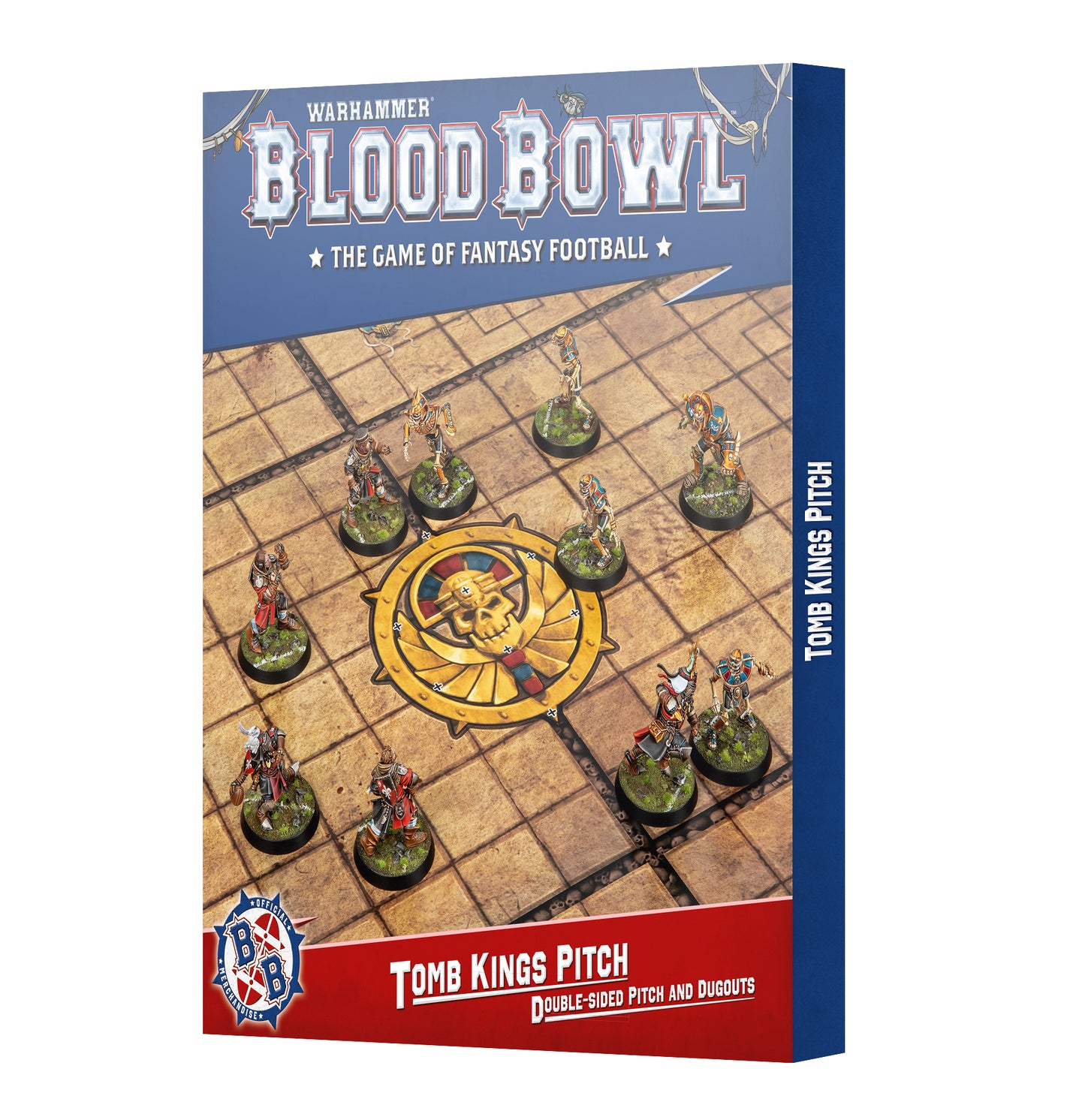 Warhammer Blood Bowl Tomb Kings Team Pitch Dugouts Gelände Zubehör NEU