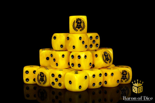 Baron of Dice Almighty Hand – 25 runde Würfel für Sci-Fi Wargaming