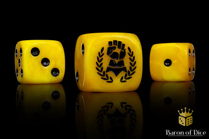 Baron of Dice Almighty Hand – 25 runde Würfel für Sci-Fi Wargaming
