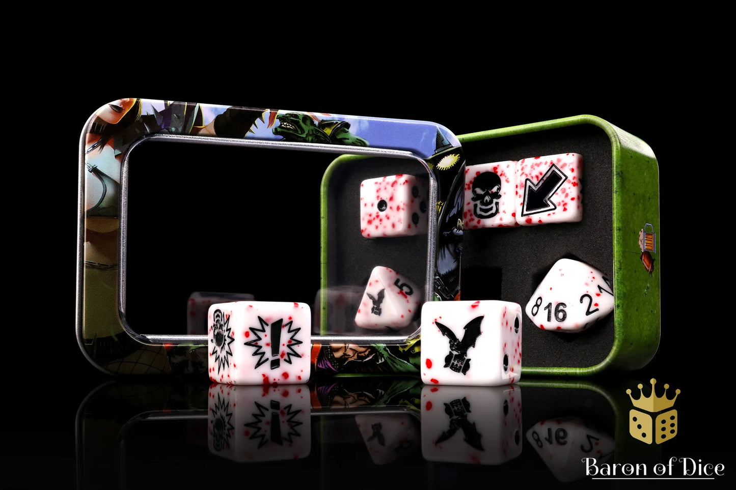 Baron of Dice Murderous – Vampire – 7-teiliges Würfelset für Bloody Football