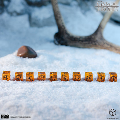 Game of Thrones. Baratheon 10xD6 Dice Set.