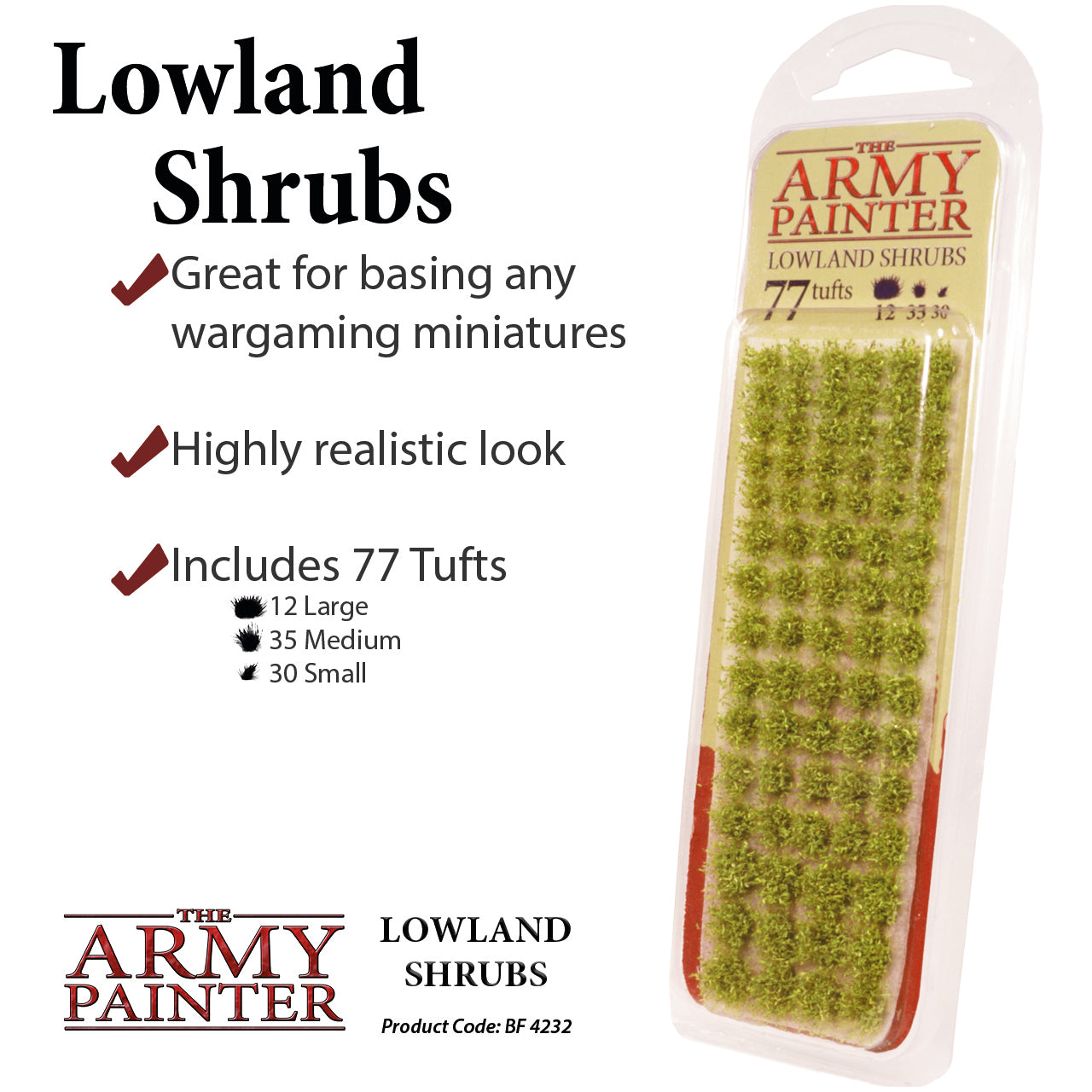 The Army Painter Lowland Shrubs Basing Zubehör Neu