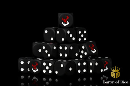 Baron of Dice Black Orcs – 25 runde Würfel für Sci-Fi Wargaming