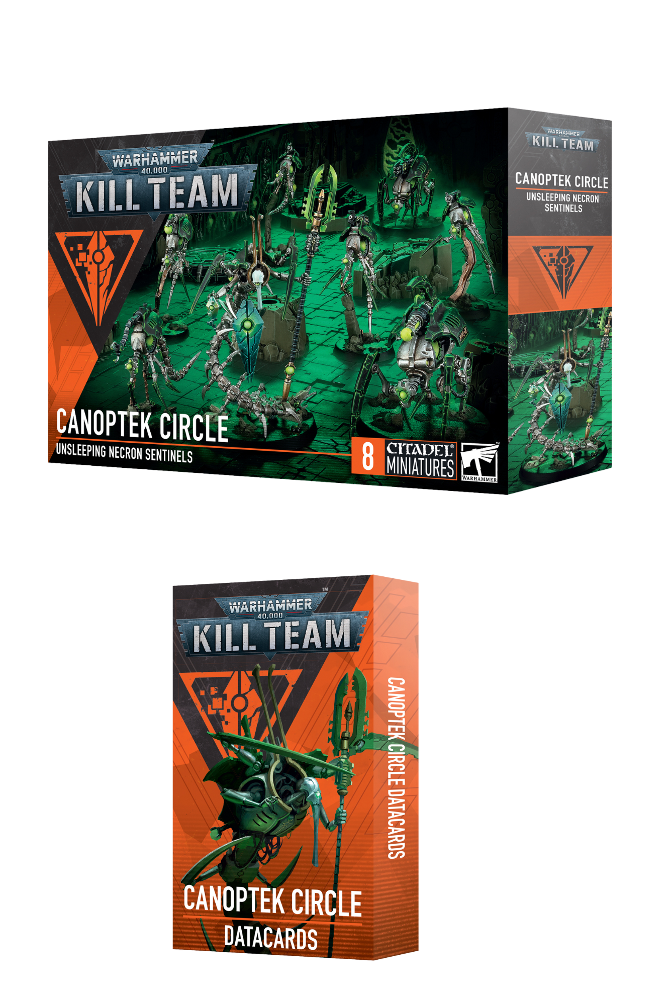 Warhammer 40k Kill Team Canoptek Circle Necrons Miniaturen Cards Bundle Neu ENG