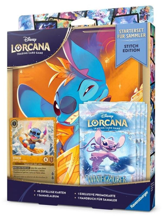 Disney Lorcana Starterset für Sammler Stitch Edition Deutsch