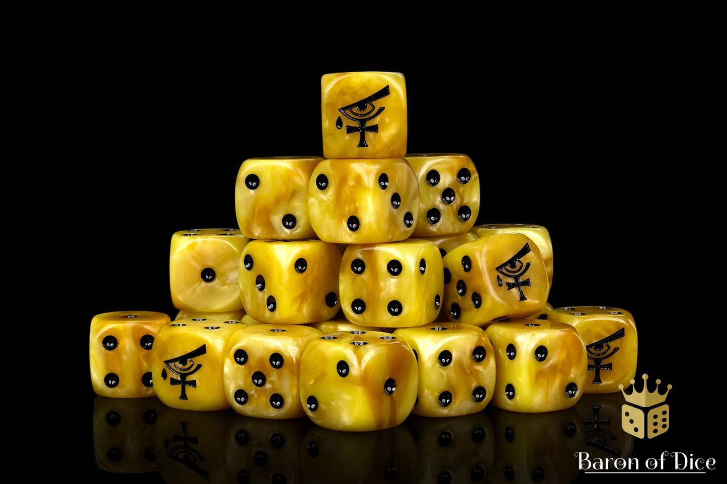 Baron of Dice Eye of Psycics – 25 rund Würfel für Sci-Fi Wargaming