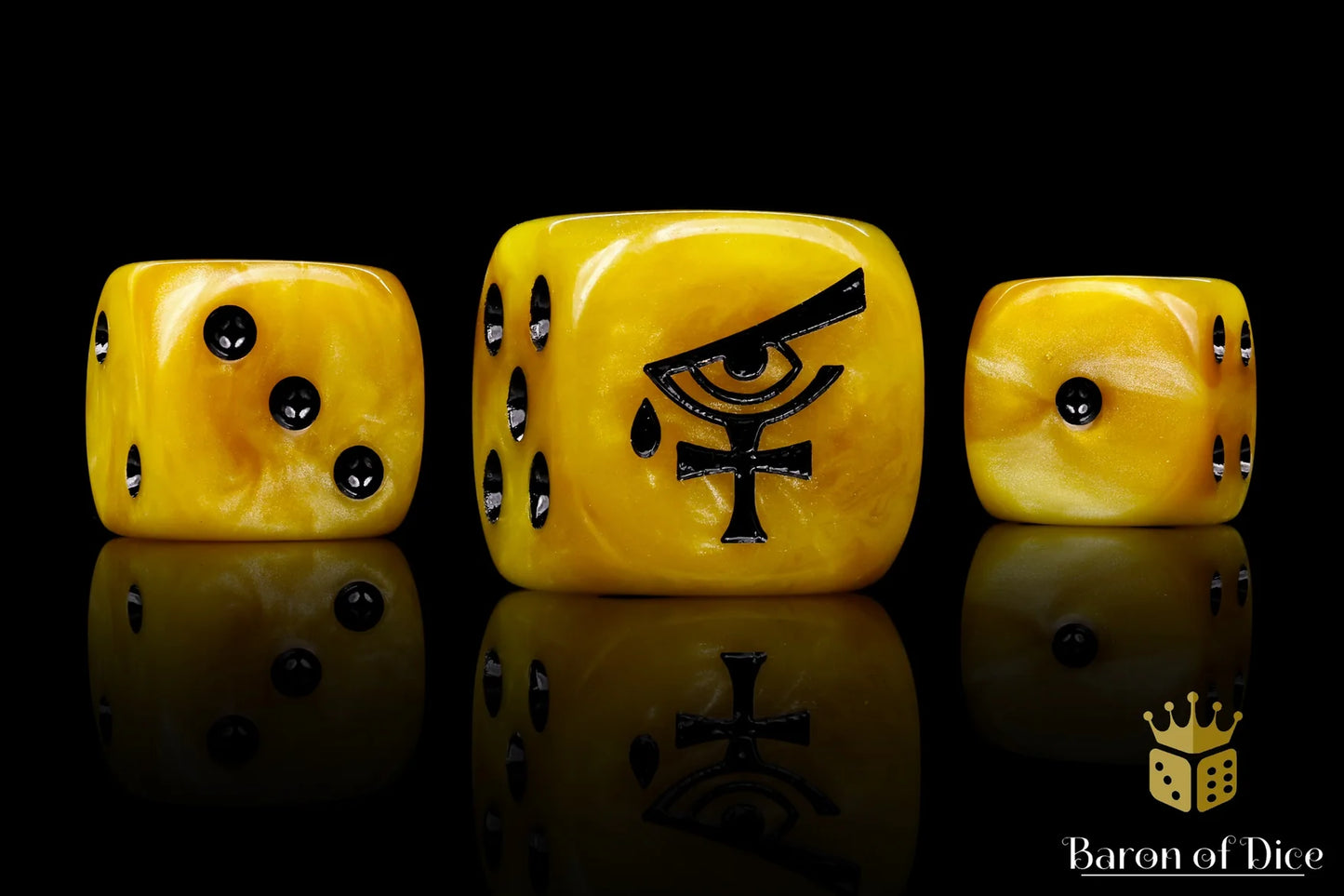 Baron of Dice Eye of Psycics – 25 rund Würfel für Sci-Fi Wargaming