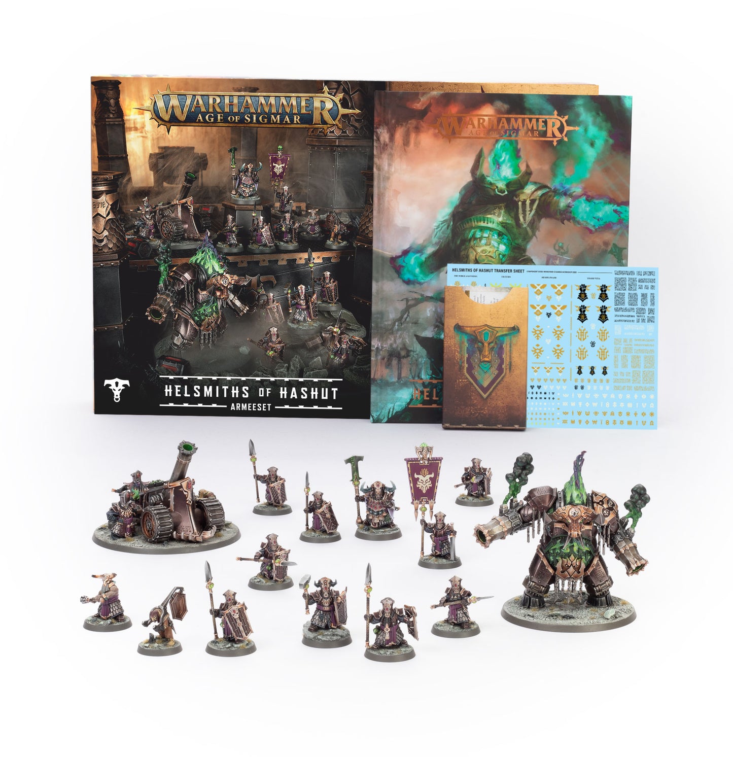 Armeeset Codex und Miniaturen Helmsmith of Hashut Deutsch