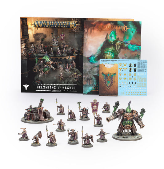 Armeeset Codex und Miniaturen Helmsmith of Hashut Deutsch