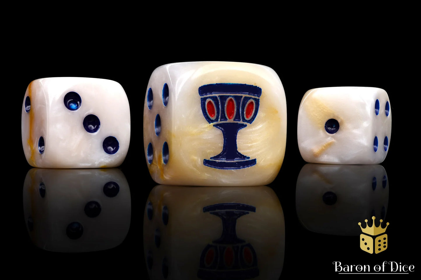 Baron of Dice Holy Grail – 25 eckige Würfel für Old Fantasy