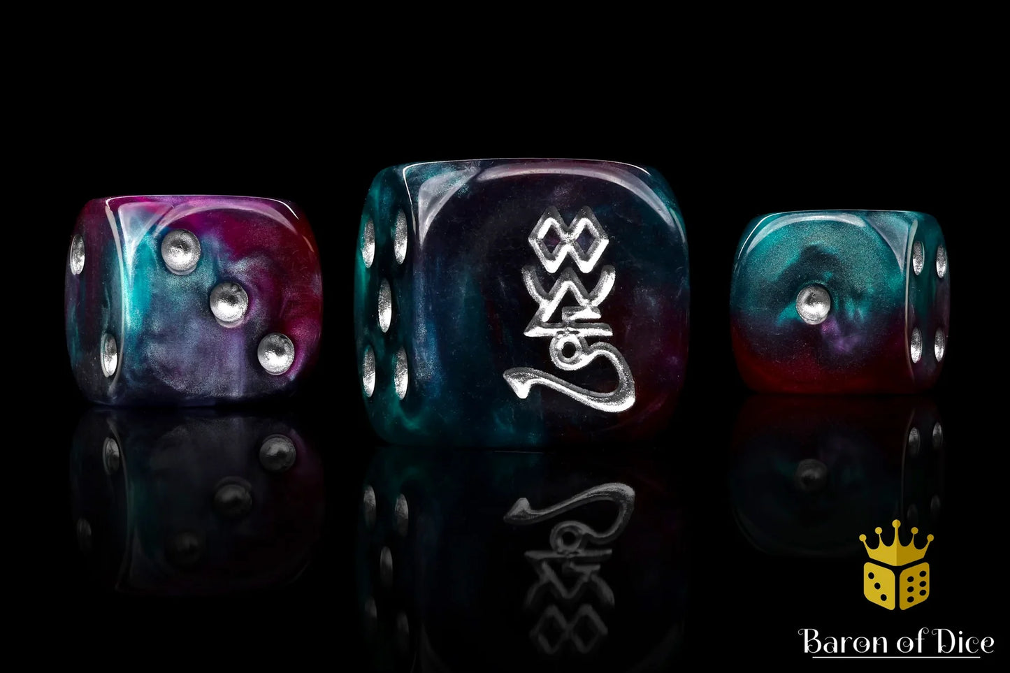 Baron of Dice Infinity Elves – 25 runde Würfel für Sci-Fi Wargaming