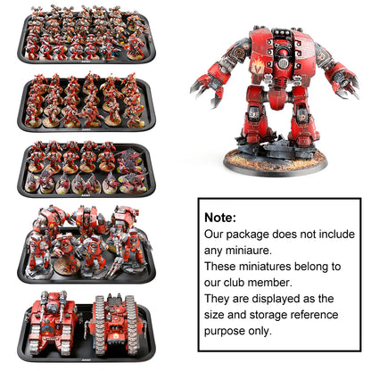Jucoci Miniaturen Aufbewahrungskoffer Miniaturen Transportkoffer Medium LED
