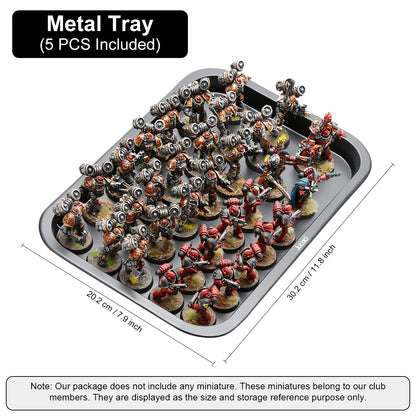 Jucoci Miniaturen Aufbewahrungskoffer Miniaturen Transportkoffer Medium LED