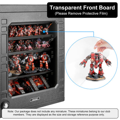 Jucoci Miniaturen Aufbewahrungskoffer Miniaturen Transportkoffer Medium LED