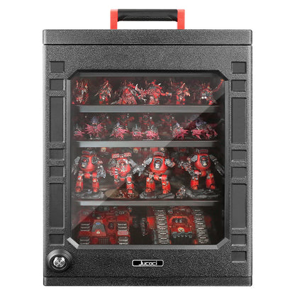Jucoci Miniaturen Aufbewahrungskoffer Miniaturen Transportkoffer Medium LED