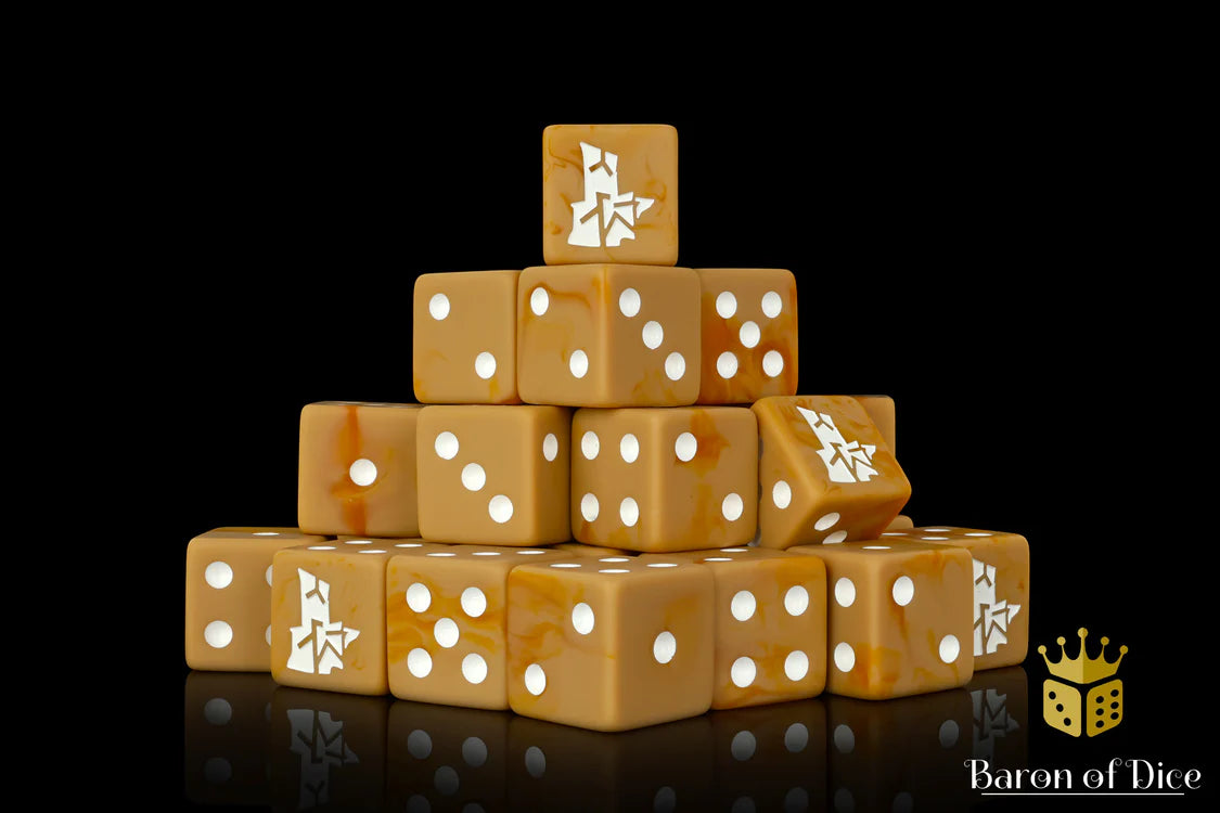 Baron of Dice Evil Fortress – 25 eckige Würfel für Sole Ring